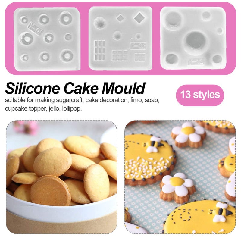 iSuperb 13 pcs Resin Mold Mini Cute Silicone Molds Epoxy Resin Casting DIY Chocolate, Sugar, Dessert (13 pcs) - Image 4